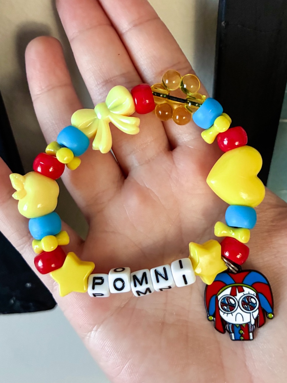 The Amazing Digital Circus: Pomni Inspired Kandi Bracelet